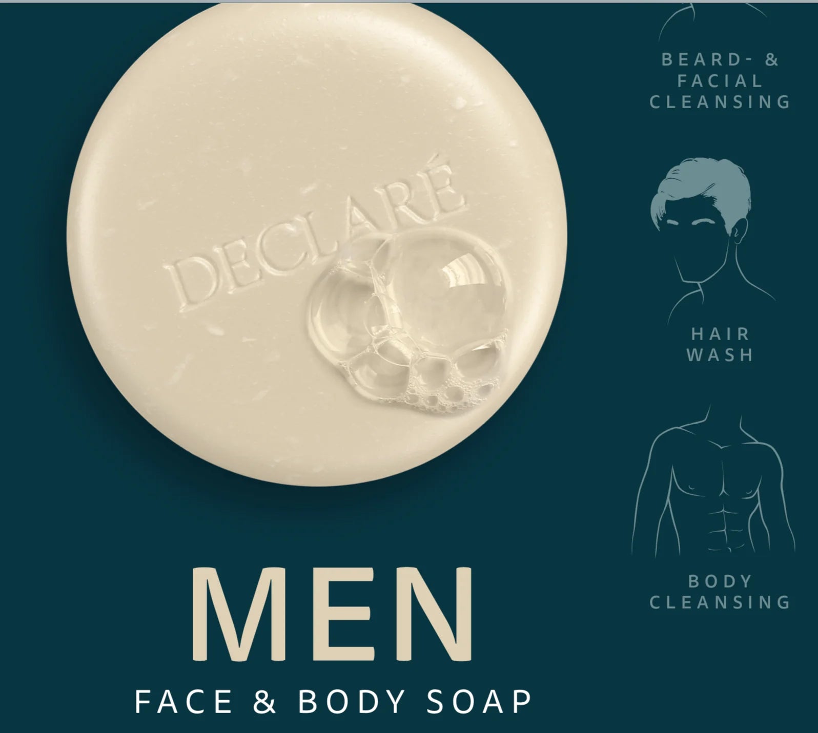 Declaré Mens Face & Body Soap 100g