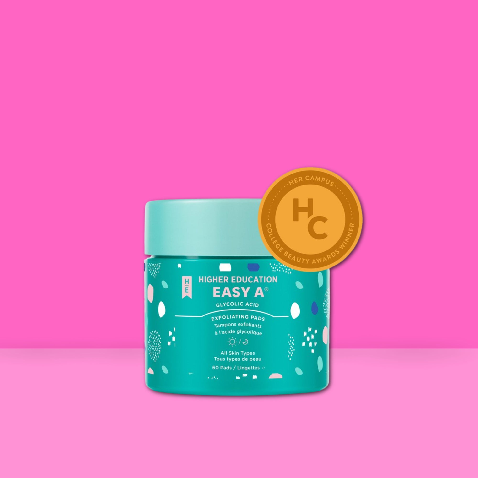 HIGHER EDUCATION - EASY A - GLYCOLIC ACID EXFOLIATING PADS